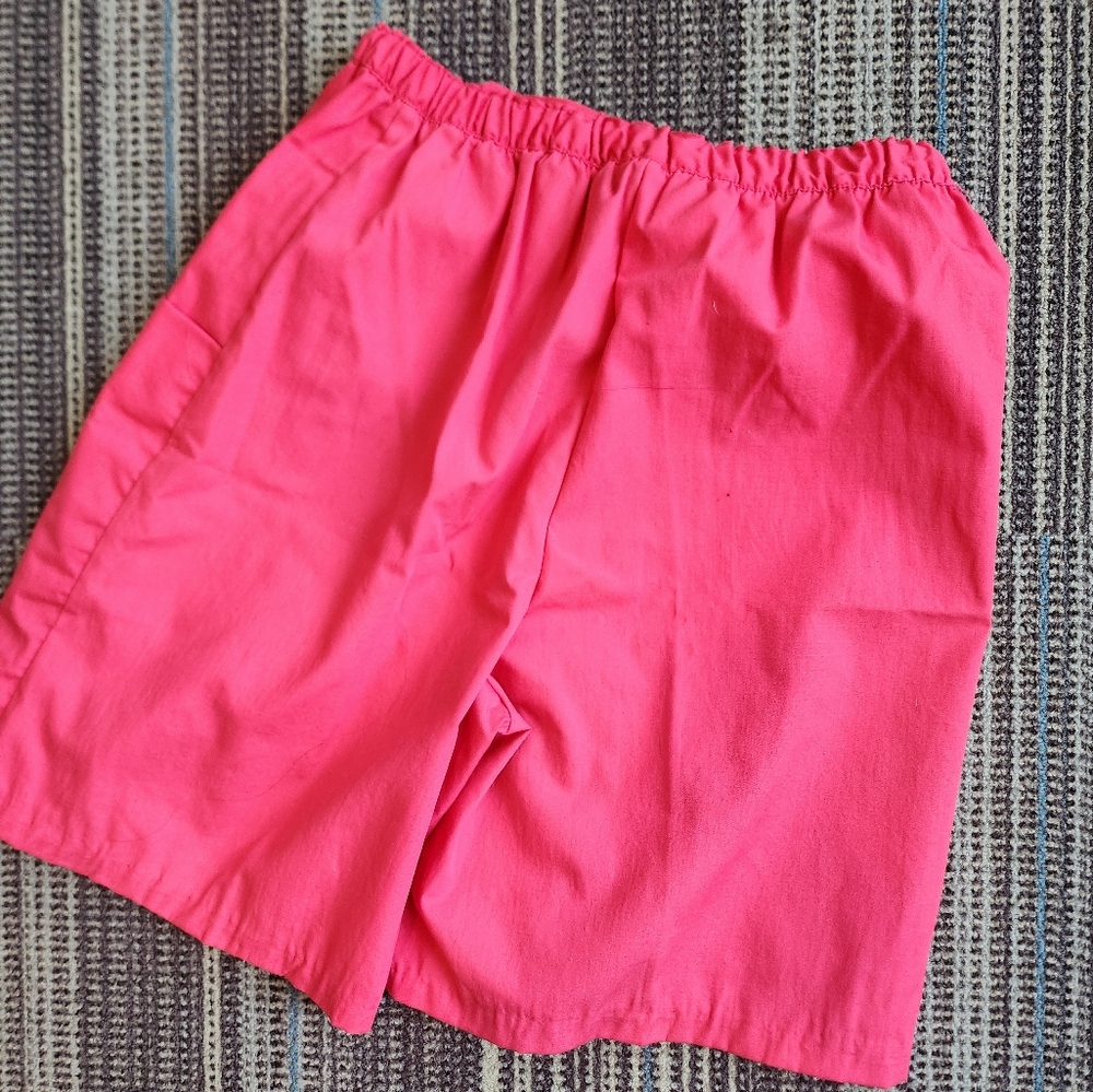 Vintage 90s Pink Stretchy High Waist Mom Shorts - Picture 9 of 14